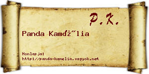 Panda Kamélia névjegykártya